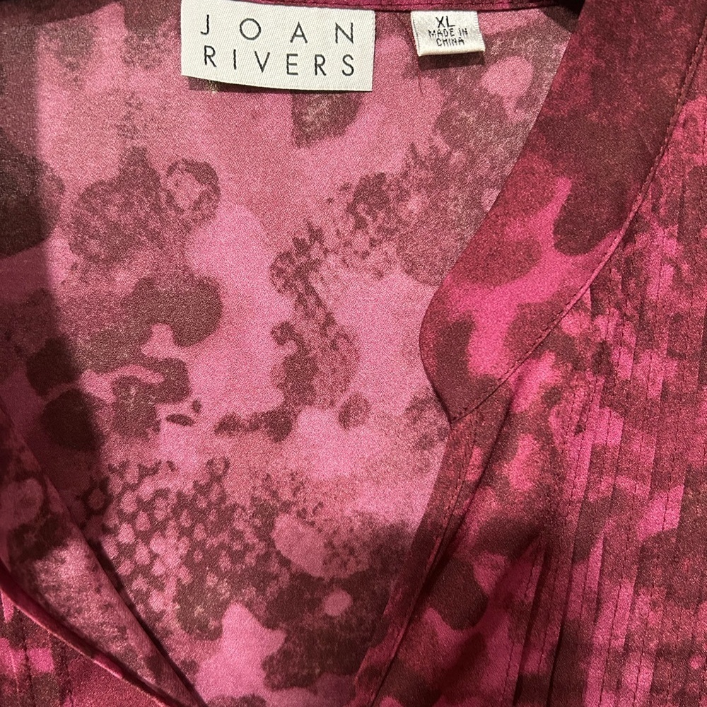Joan Rivers Pink Patterned Blouse - Picture 3 of 4